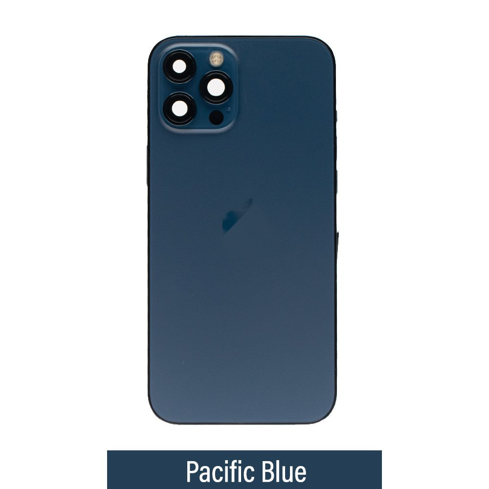 Rear Housing with Full Set Parts for iPhone 12 Pro Max-Pacific Blue (Purple) Rear Housing with Full Set Parts for iPhone 12 Pro Max-Pacific Blue (Purple)